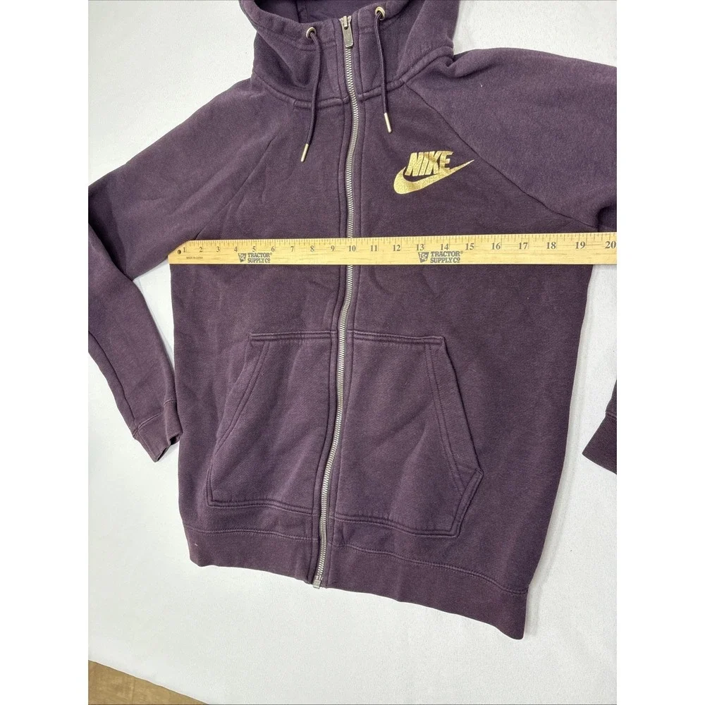 Nike Sportswear Tech Fleece Full Zip Hoodie Woman's Small Purple Zip Pocket